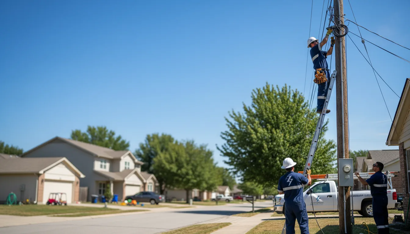 Residential electrician providing installation services in Somersville, CT